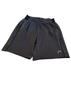 HEAD Boys Black Athletic Shorts Youth Medium Moisture Wicking Elastic Waist